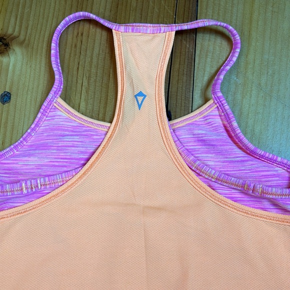 IVIVVA 8 Tangerine/Pink Double Dutch Layered Tank Top - Picture 2 of 6